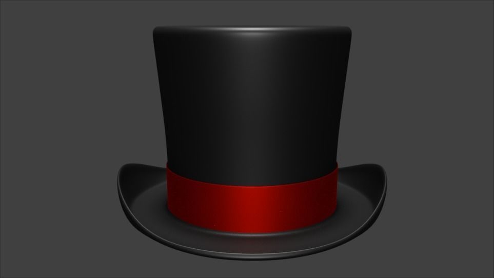 Top Hat 3D model CGTrader