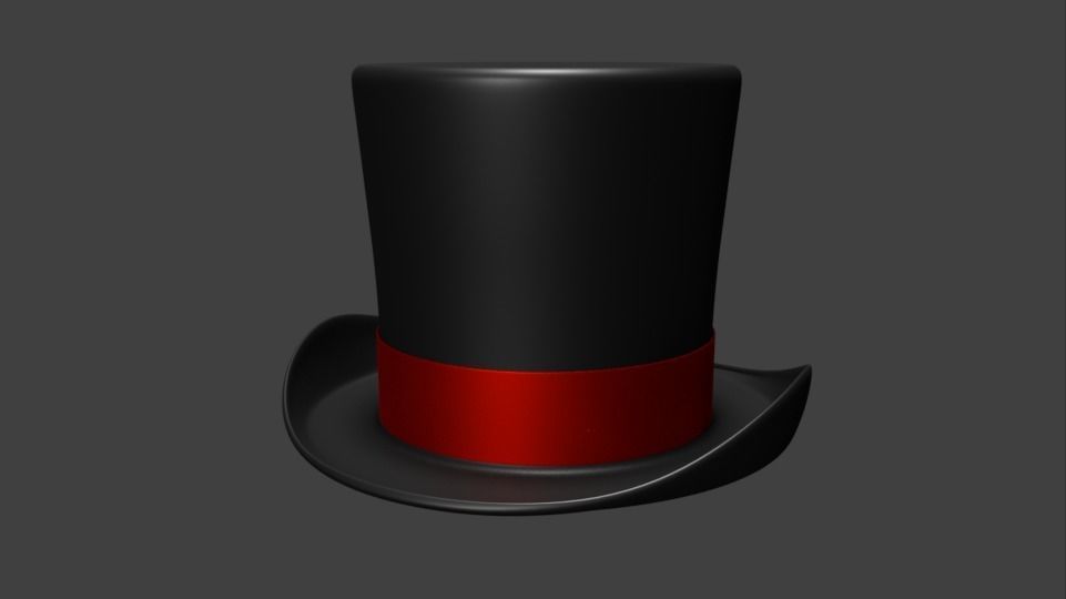 Top Hat 3D model_1
