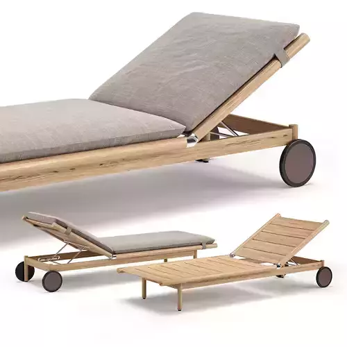Dedon Tibbo Sunlounger 3D model