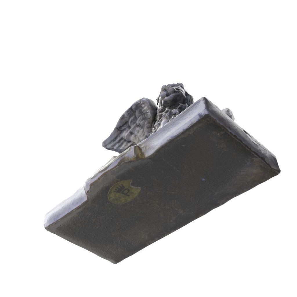 Lion of Venice - Low and High Poly versions Low-poly 3D model_7