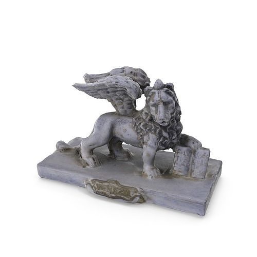 Lion of Venice - Low and High Poly versions Low-poly 3D model