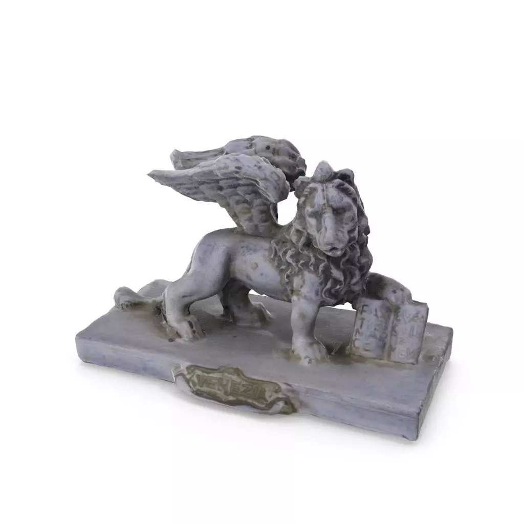 Lion of Venice - Low and High Poly versions Low-poly 3D model_0