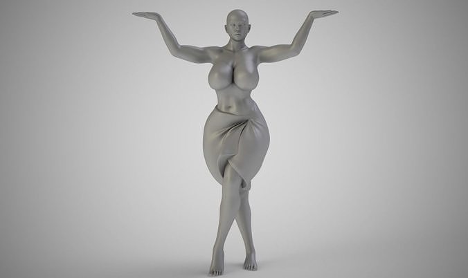Fat Girl Dancing 3D print model