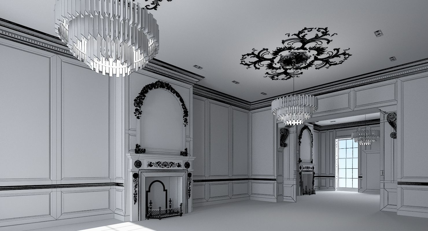 Classic Interior  312 3D model_11