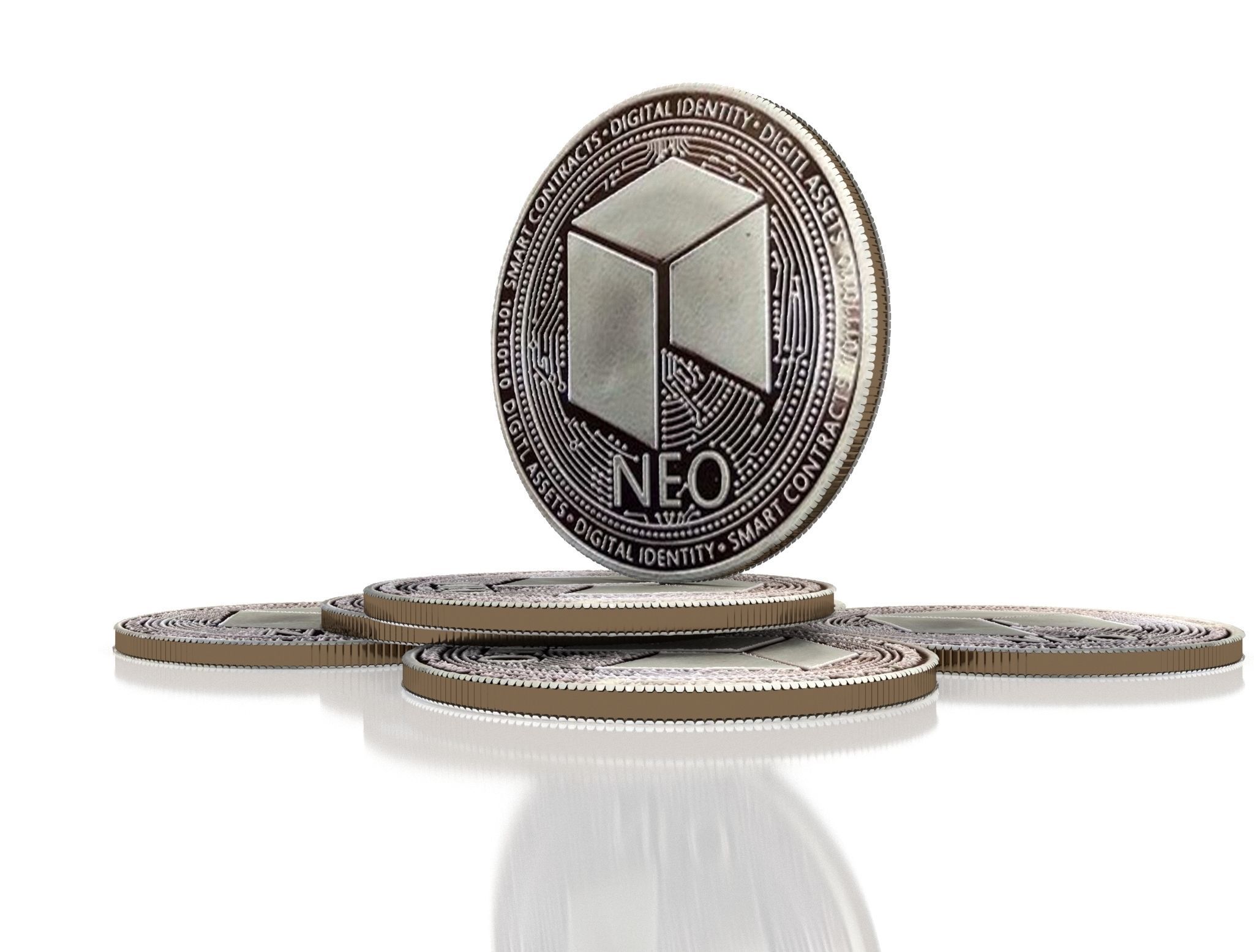 NEO coin 3D model_5