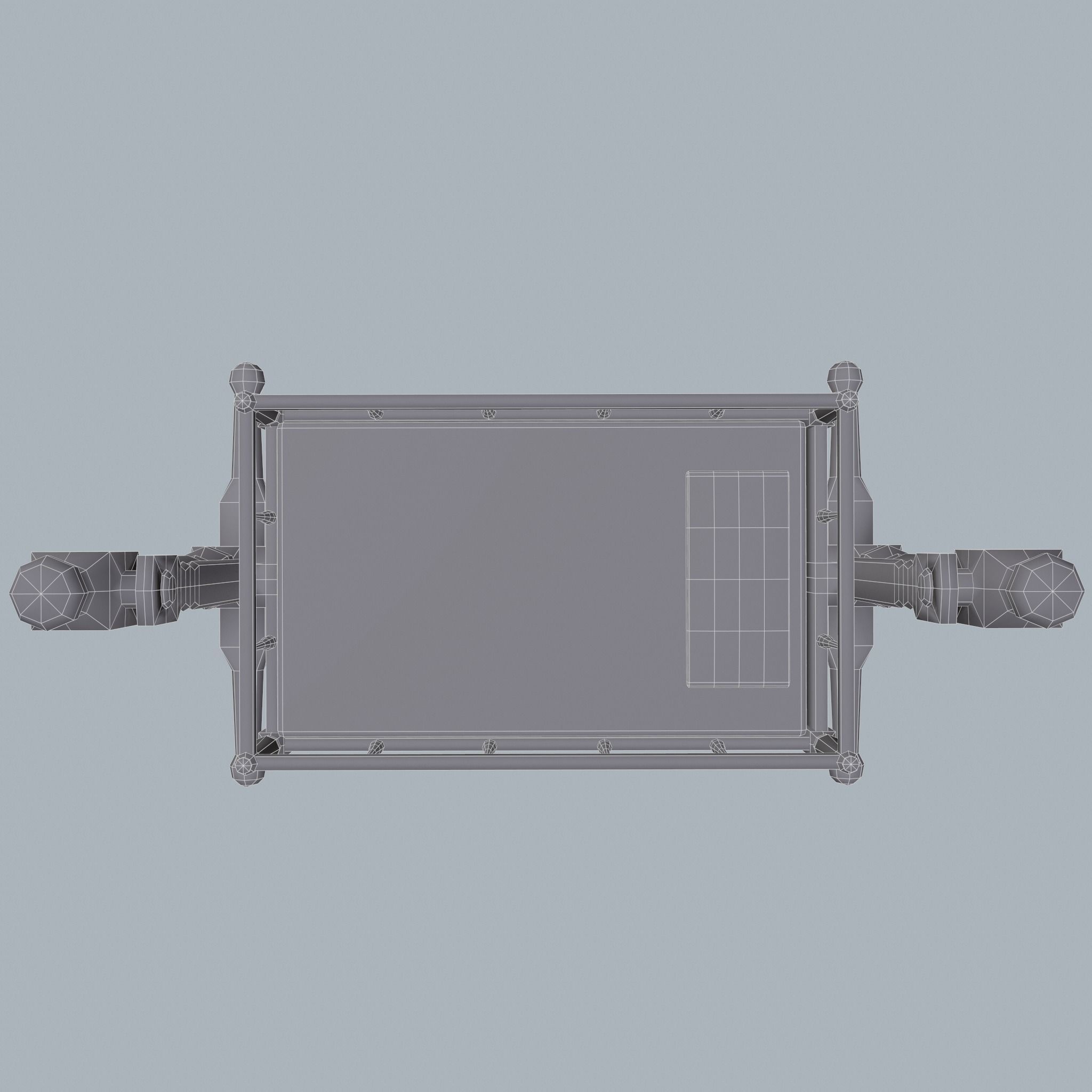 Antique Medieval Cradle Free low-poly 3D model_29