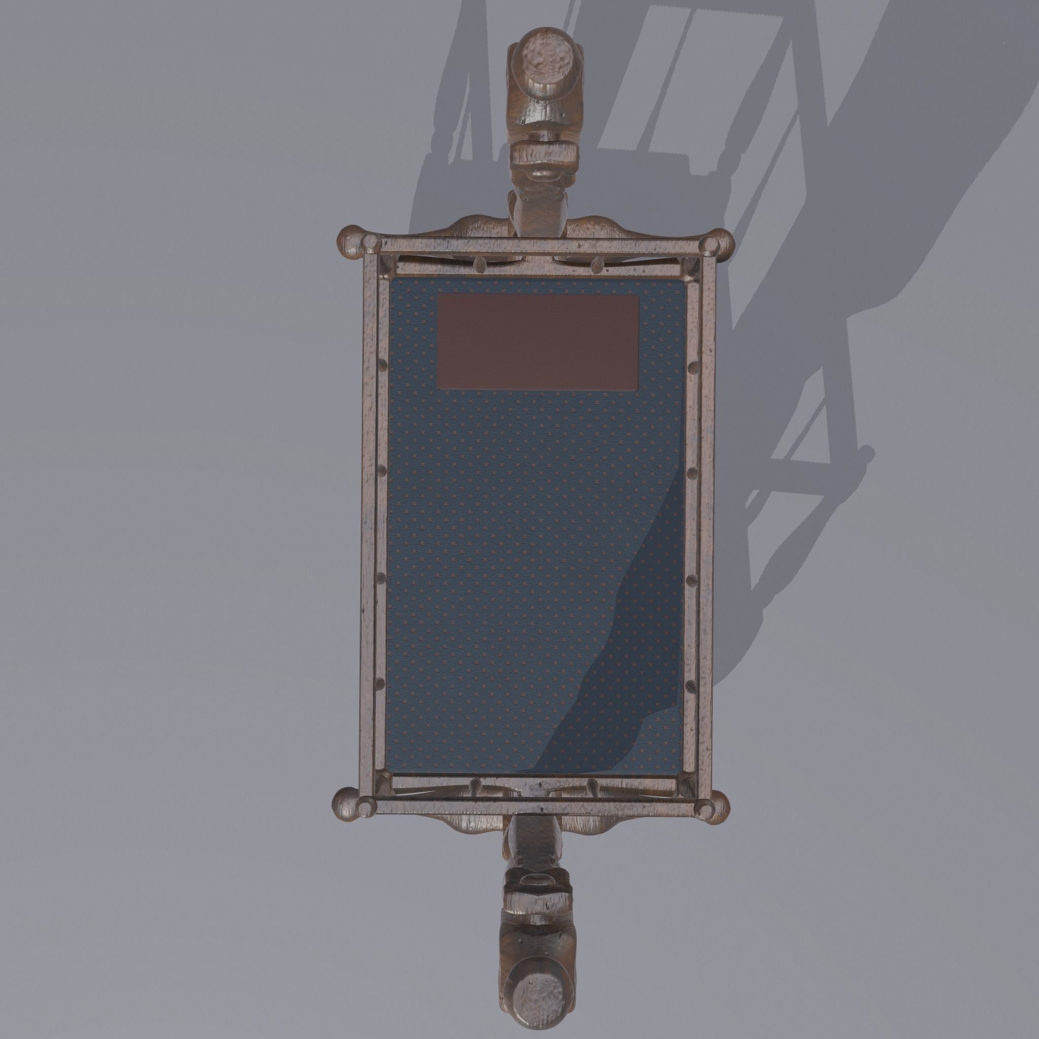 Antique Medieval Cradle Free low-poly 3D model_9