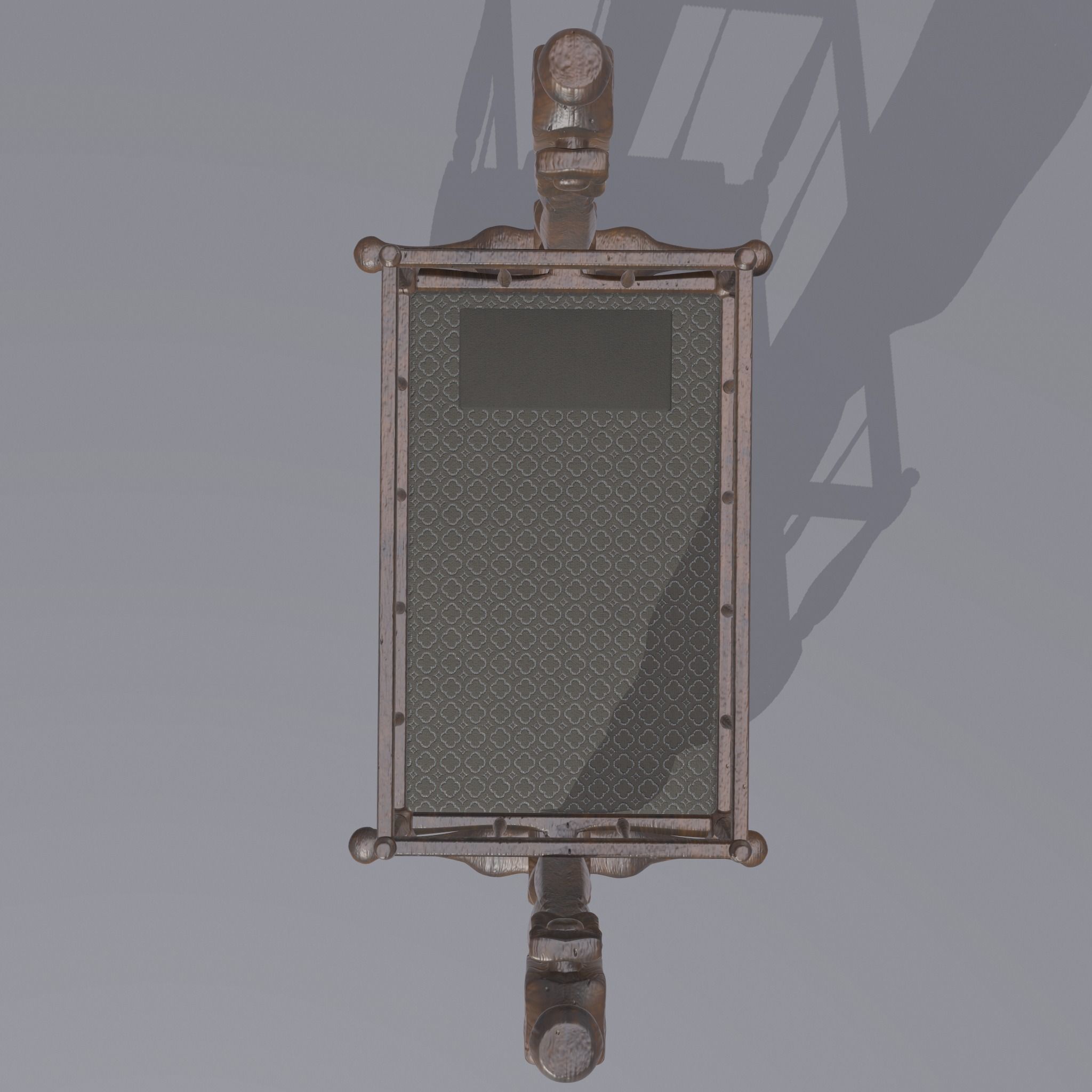 Antique Medieval Cradle Free low-poly 3D model_8