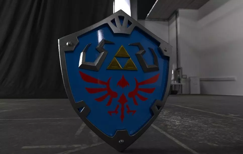 Hylian Shield - The Legend of Zelda 3D model_0