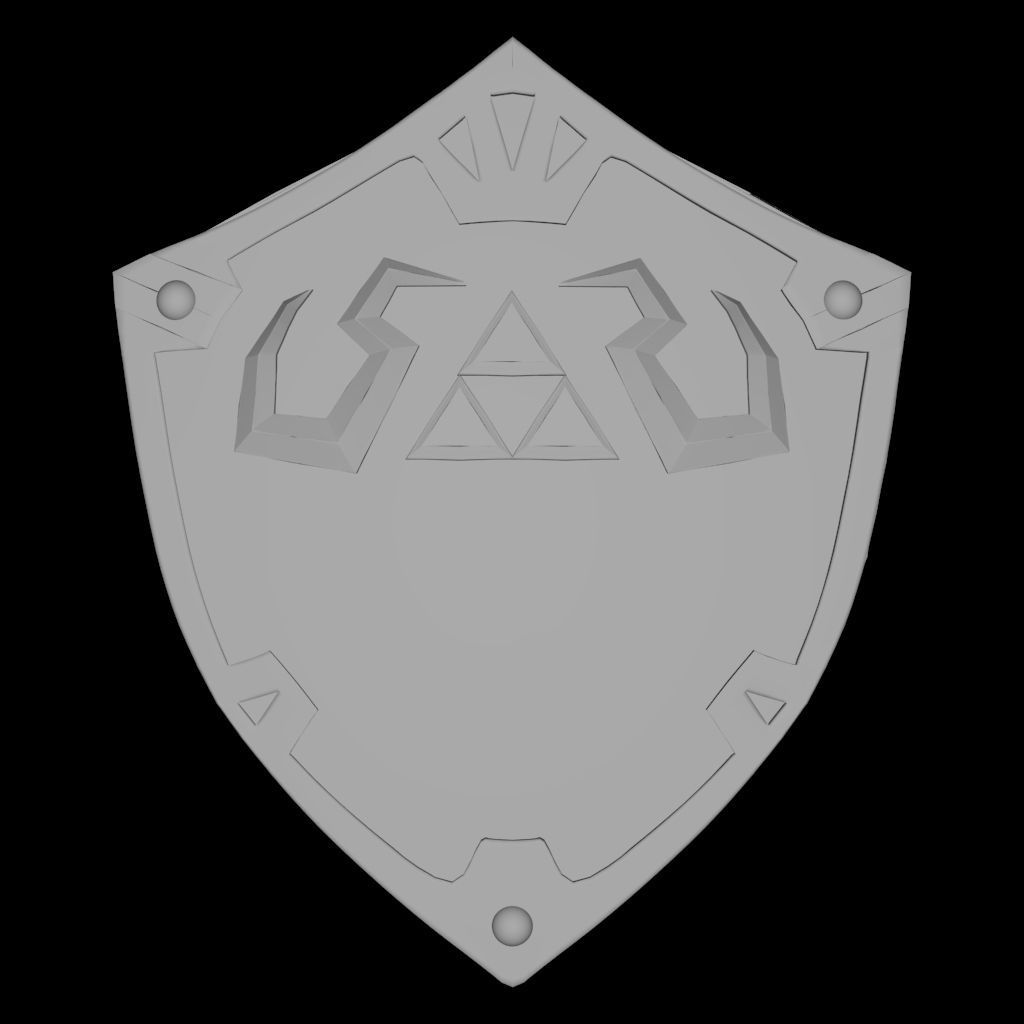 Hylian Shield - The Legend of Zelda 3D model_3