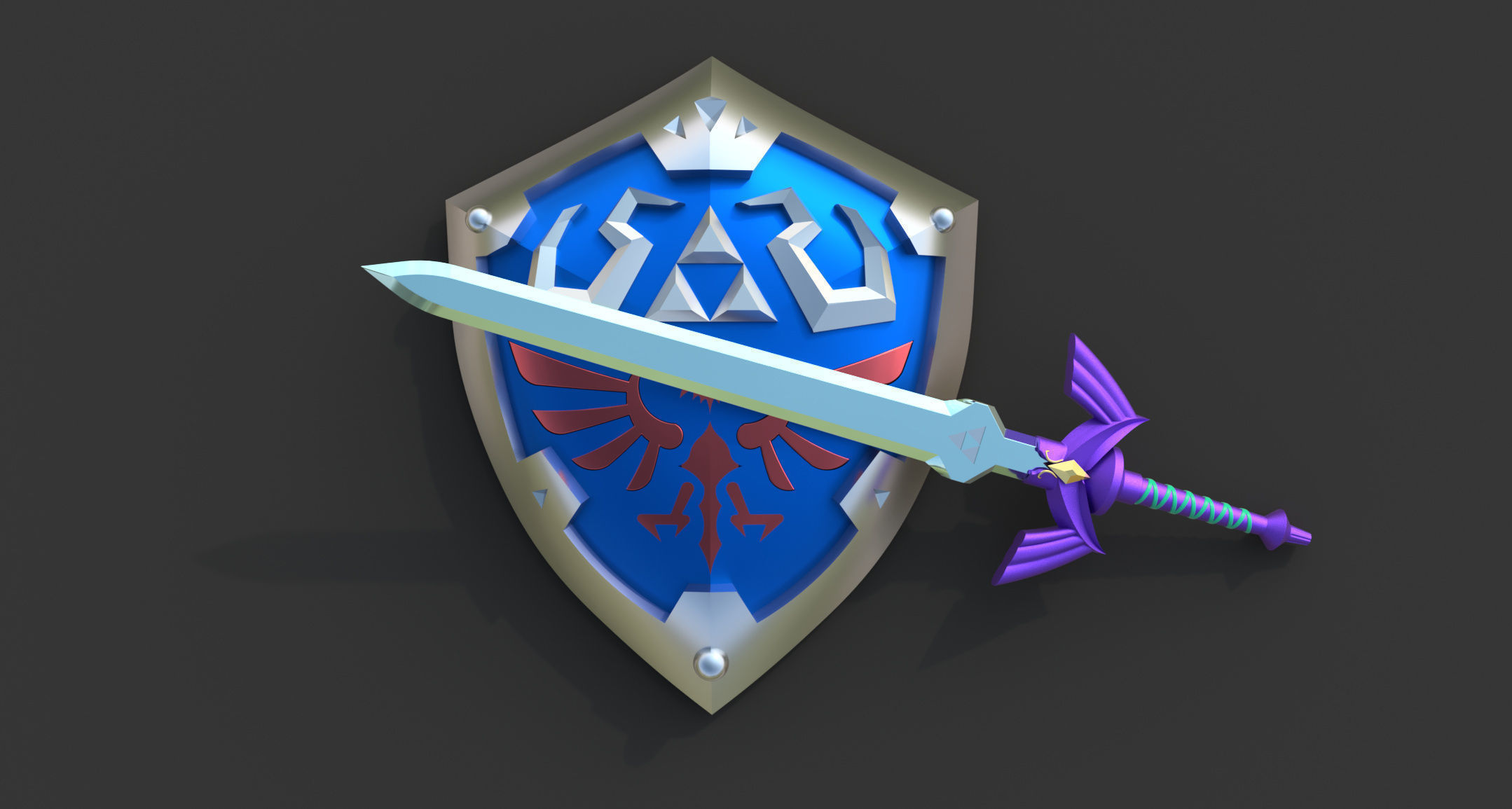 Hylian Shield - The Legend of Zelda 3D model_2
