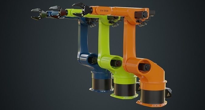 Industrial Robot 3A Low-poly 3D model