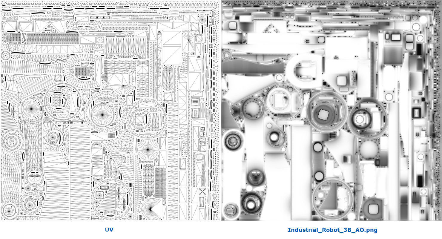 Industrial Robot 3B Low-poly 3D model_13