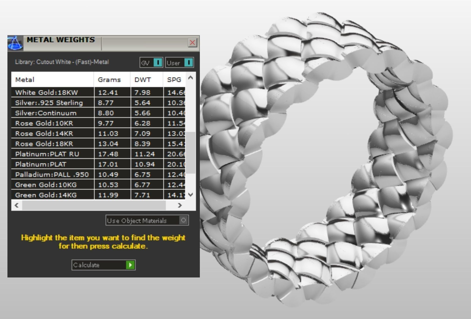 Braided ring 3D print model_4