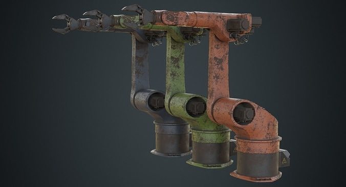 Industrial Robot 3C Low-poly 3D model