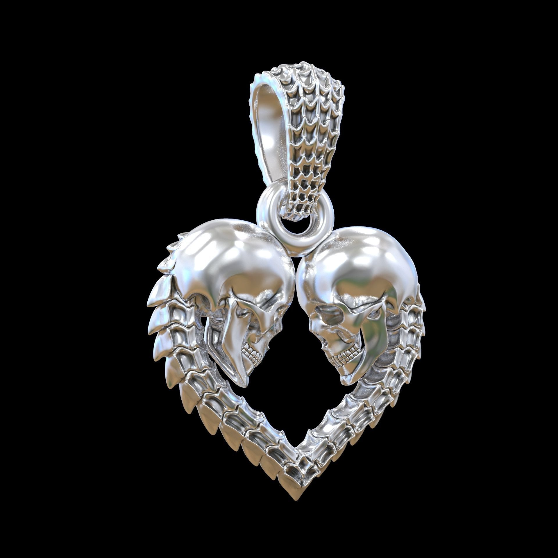 Pendant P054 3D print model_3