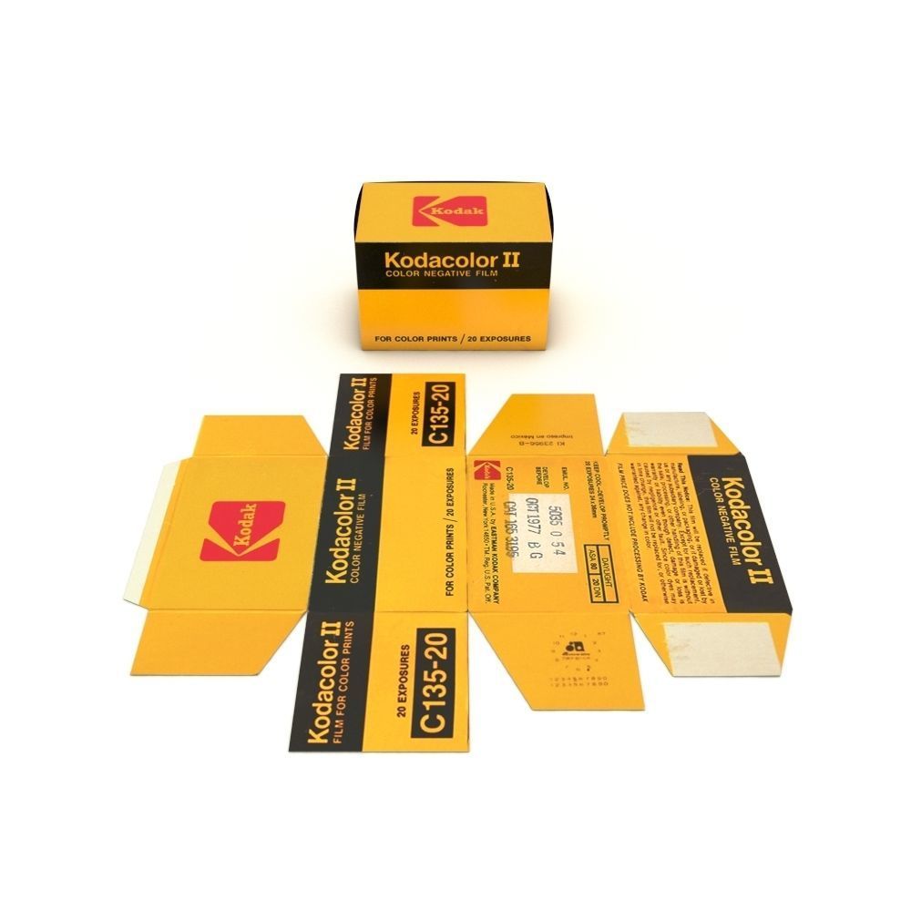 1977 Kodacolor II C 135-20 Color Negative Film Box 3D model_53