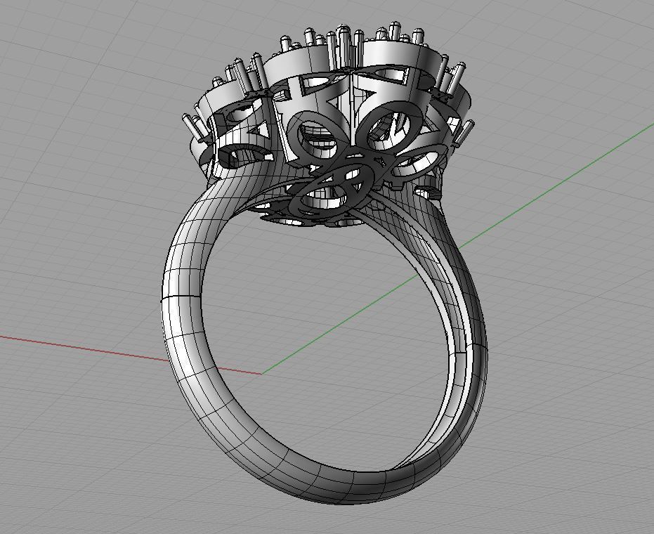 Diamond and emerald set  3D print model 3D print model_10