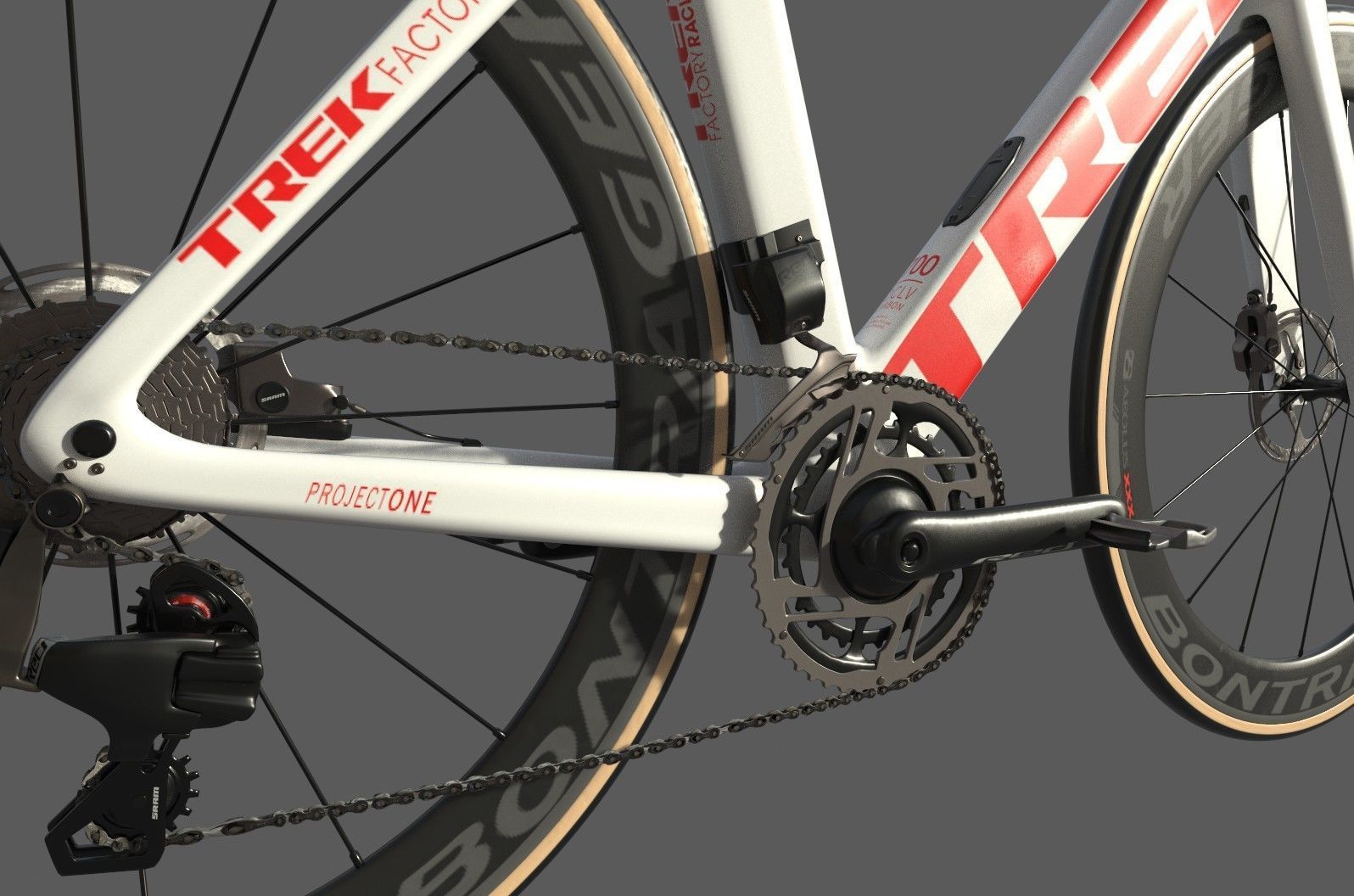 Roadbike TREK Madone SLR 9 Disc eTap white 3D model_12