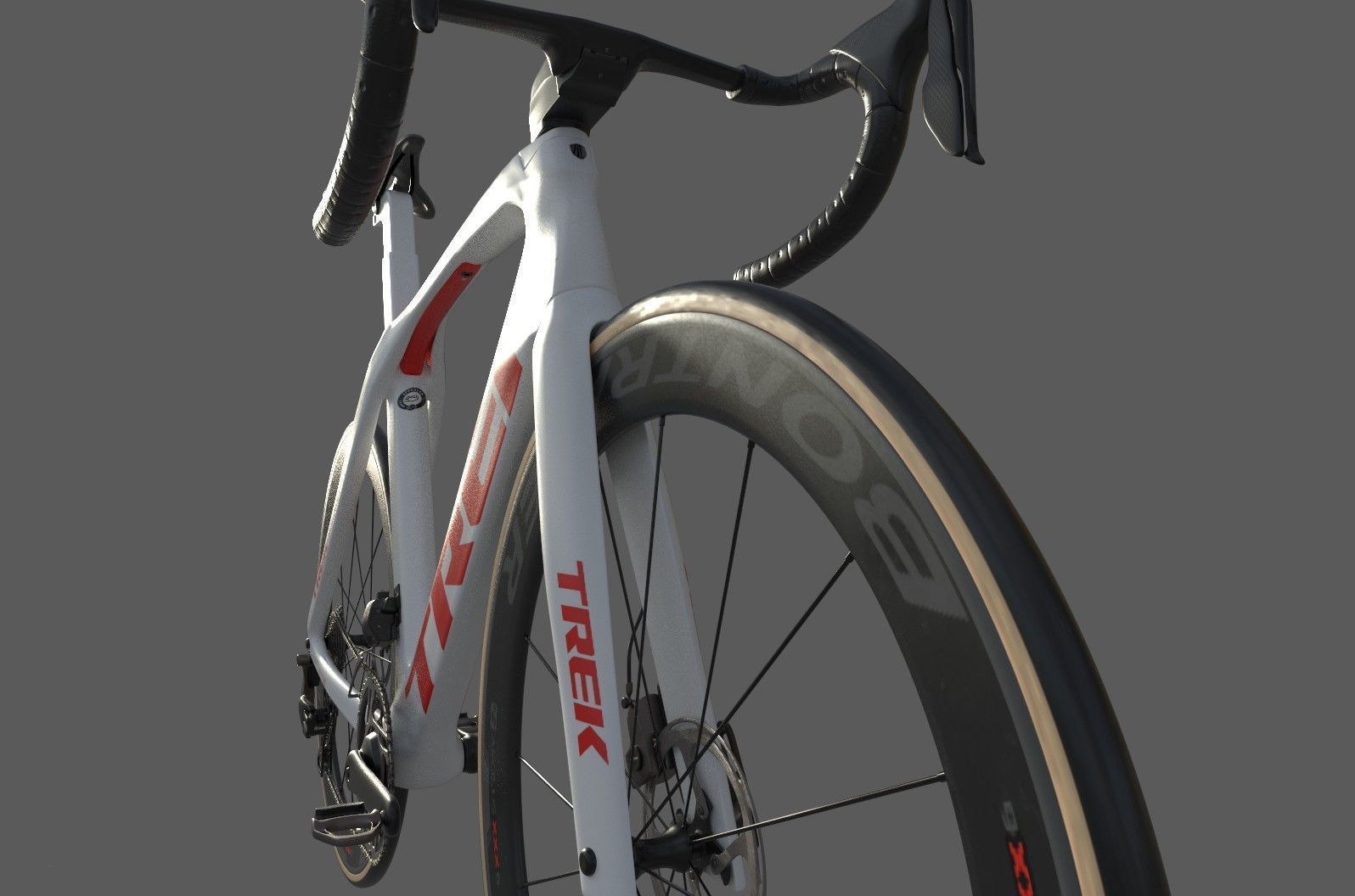 Roadbike TREK Madone SLR 9 Disc eTap white 3D model_9