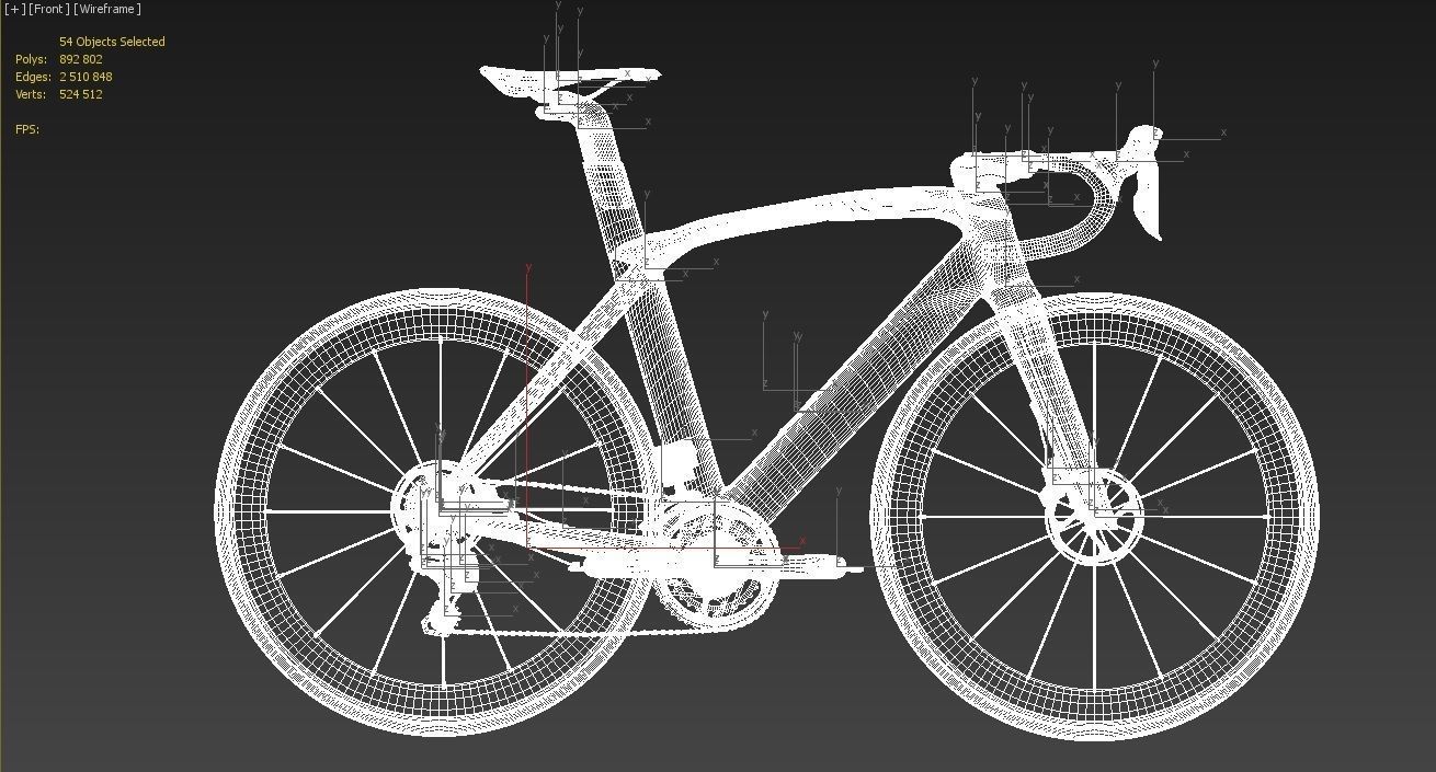 Roadbike TREK Madone SLR 9 Disc eTap white 3D model_15