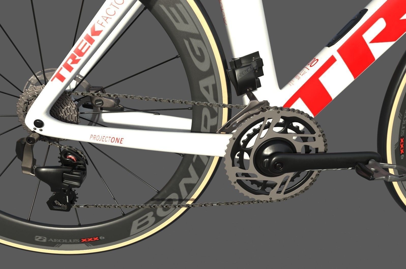 Roadbike TREK Madone SLR 9 Disc eTap white 3D model_4