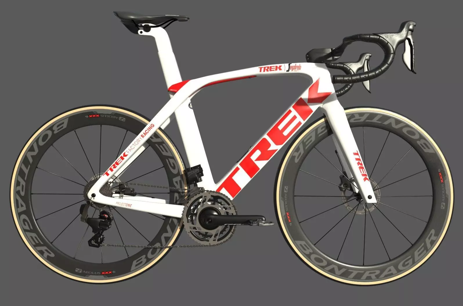 Roadbike TREK Madone SLR 9 Disc eTap white 3D model_0