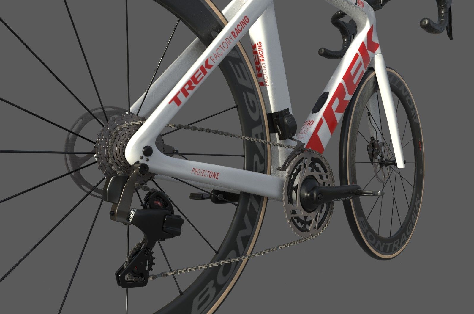 Roadbike TREK Madone SLR 9 Disc eTap white 3D model_11