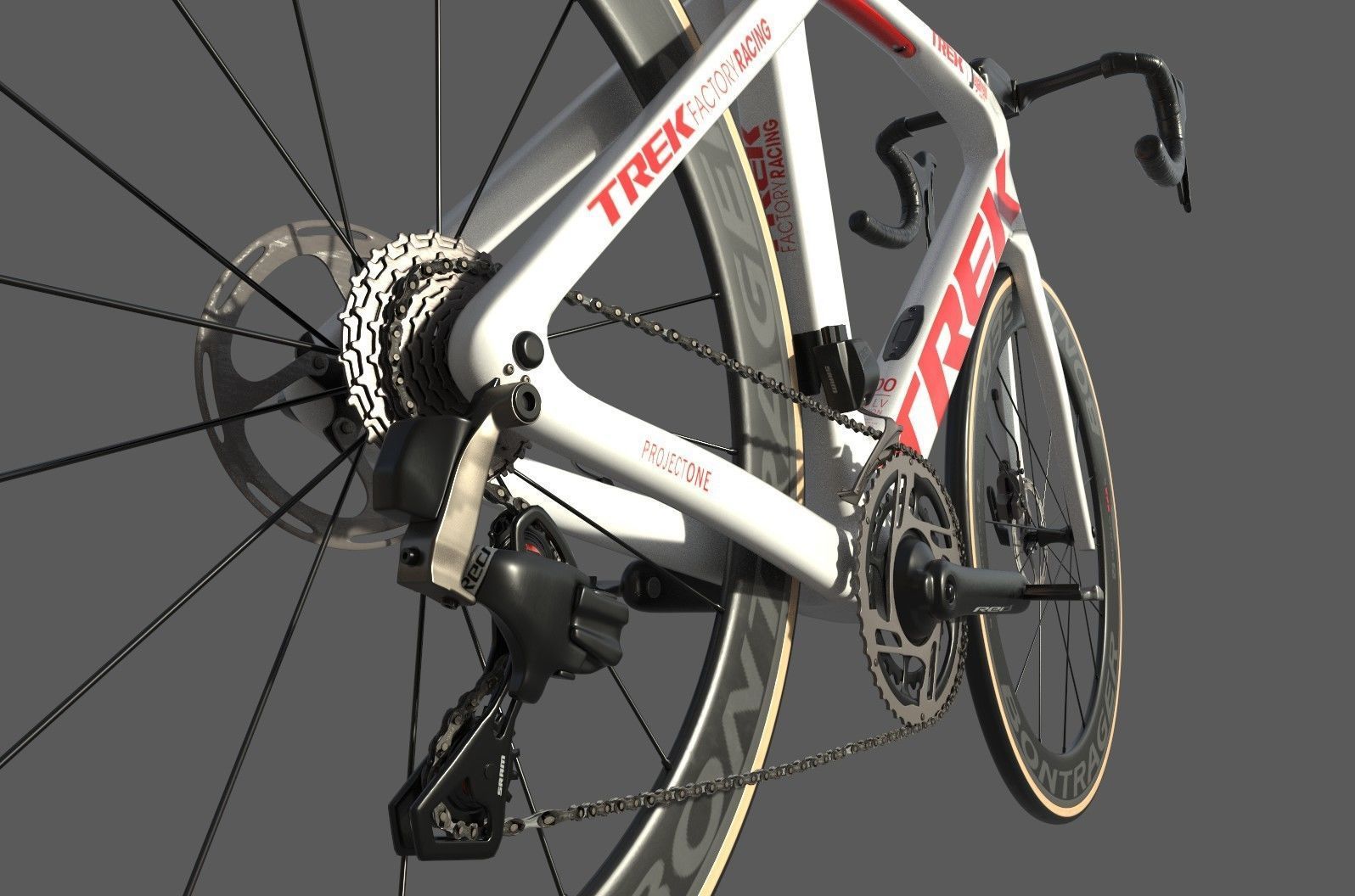 Roadbike TREK Madone SLR 9 Disc eTap white 3D model_13