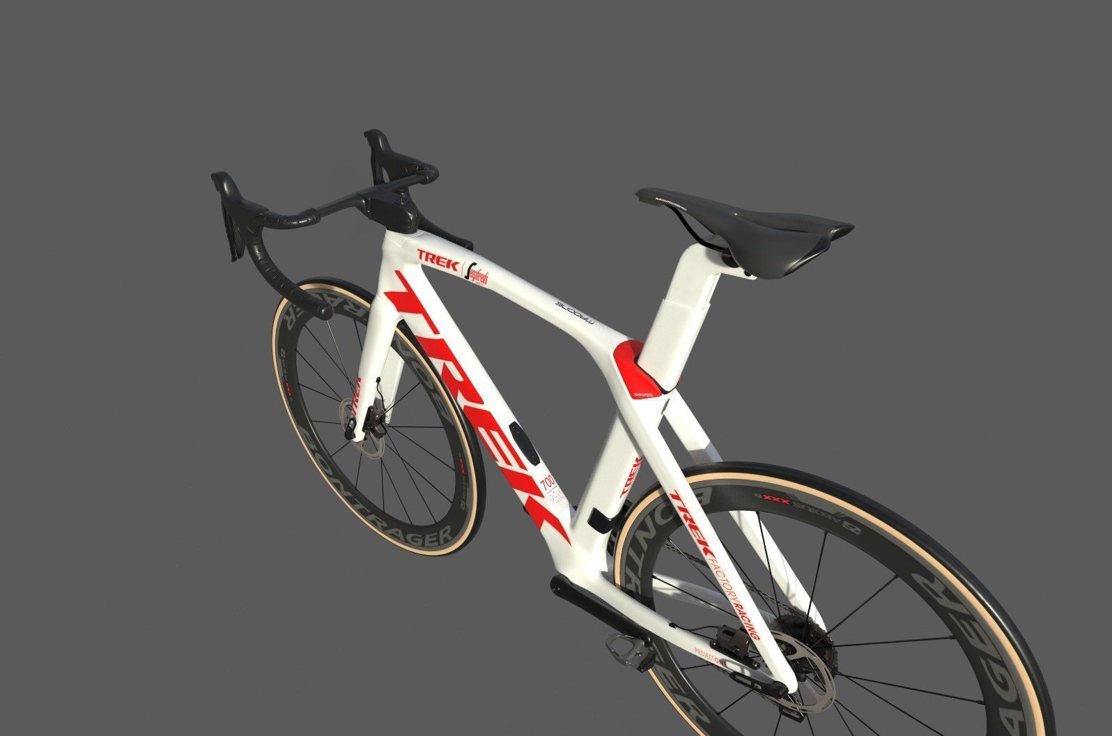Roadbike TREK Madone SLR 9 Disc eTap white 3D model_1
