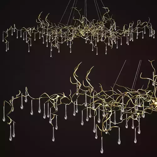 Bijout Oval Chandelier by Serip Lighting