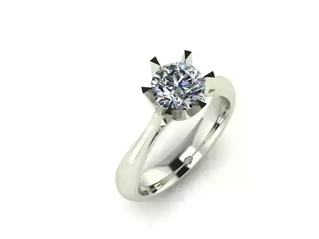6 prong engagement ring