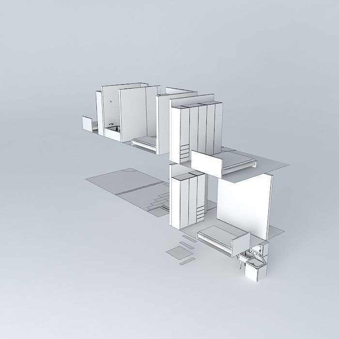 660a house Free 3D model_3