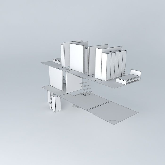 660a house Free 3D model_4