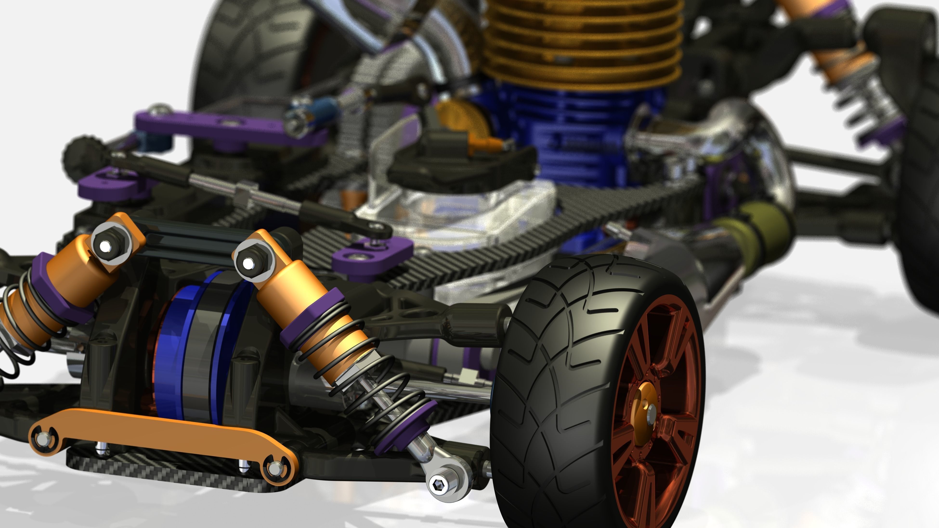 RC CAR CHASSIS KIT 3D printable model 3D model 3D printable CGTrader