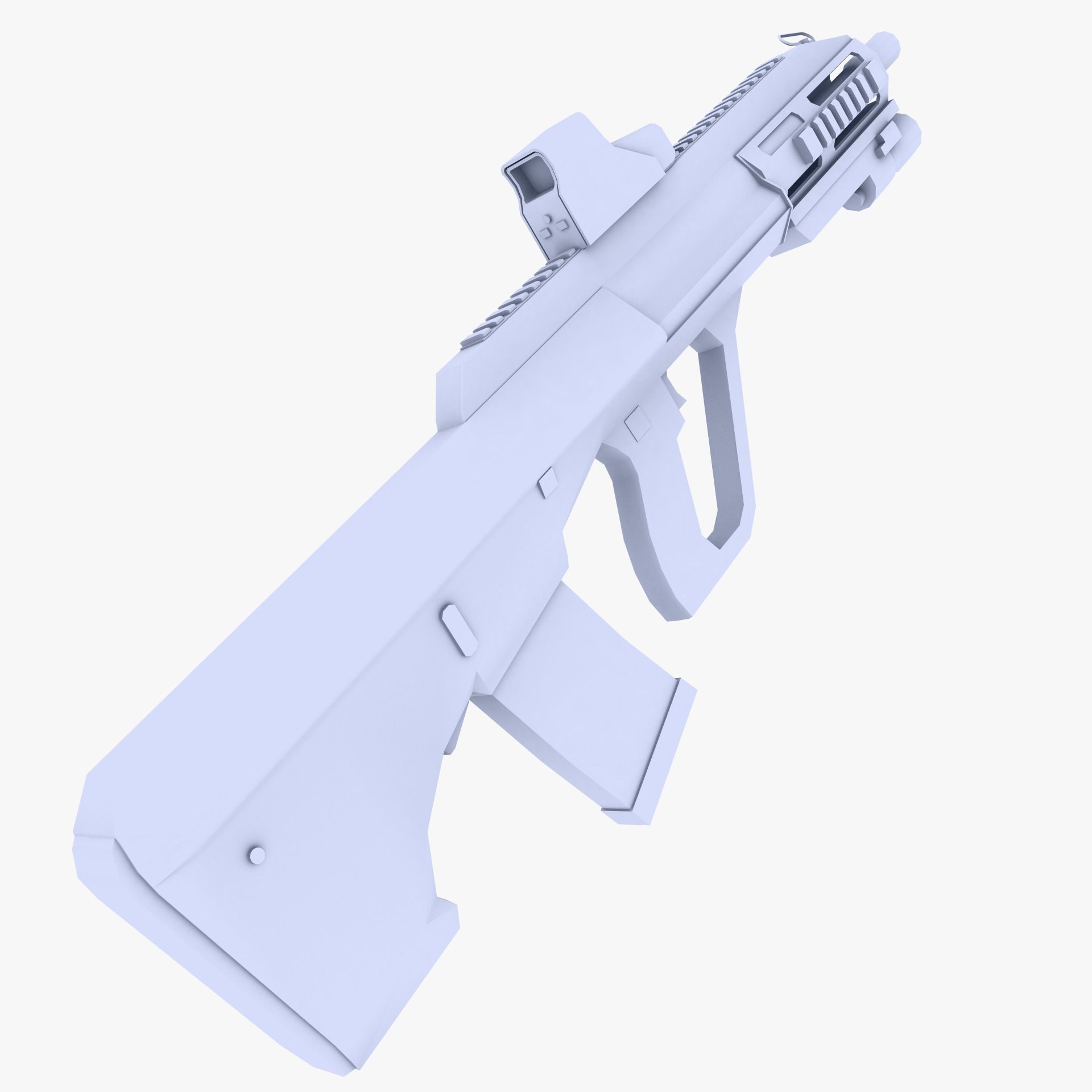 Steyr AUG Assault Rifle Low-poly 3D model_2