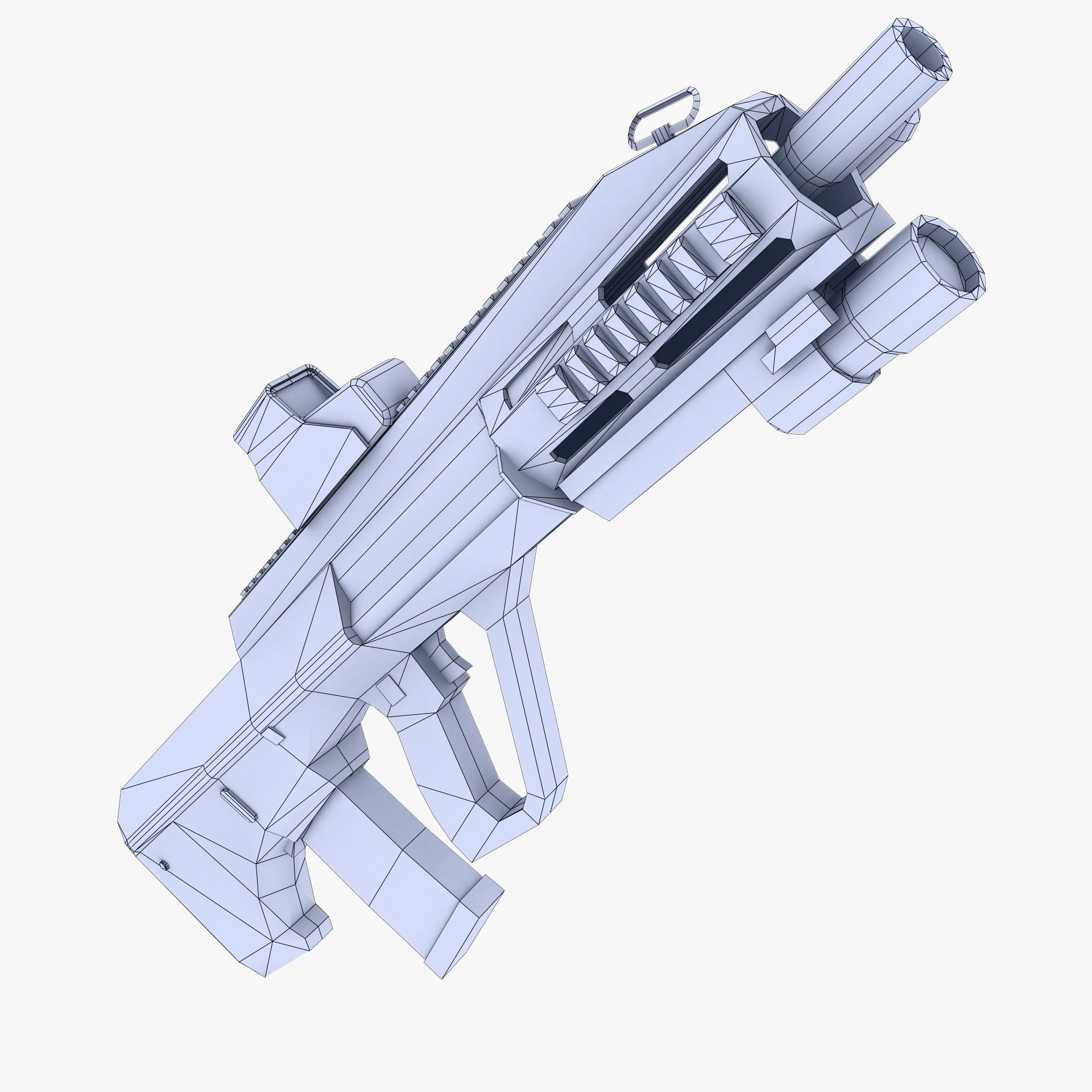 Steyr AUG Assault Rifle Low-poly 3D model_3
