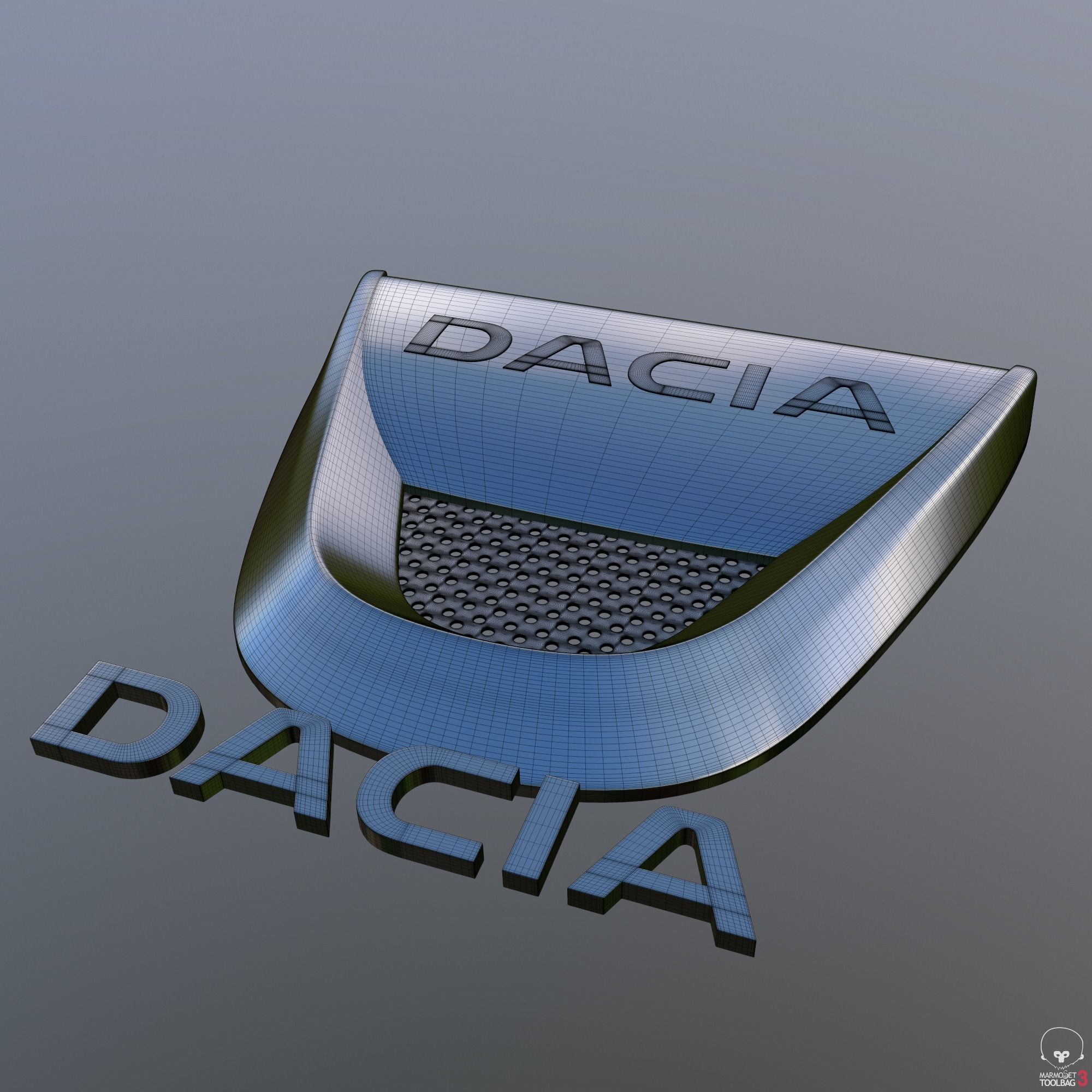 Dacia Logo 3D model_6