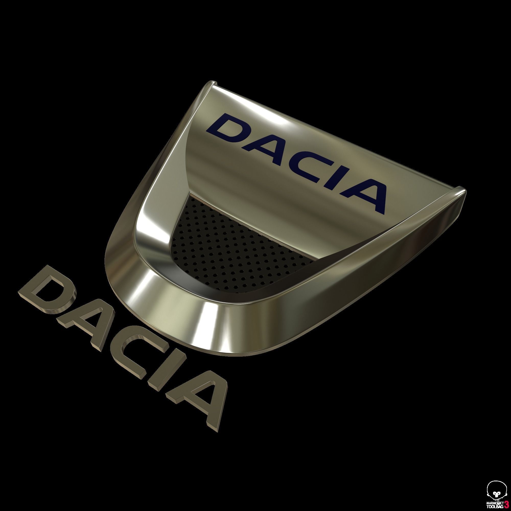 Dacia Logo 3D model_3