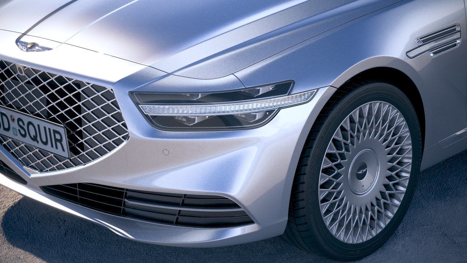 Genesis G90 2020 3D model_2