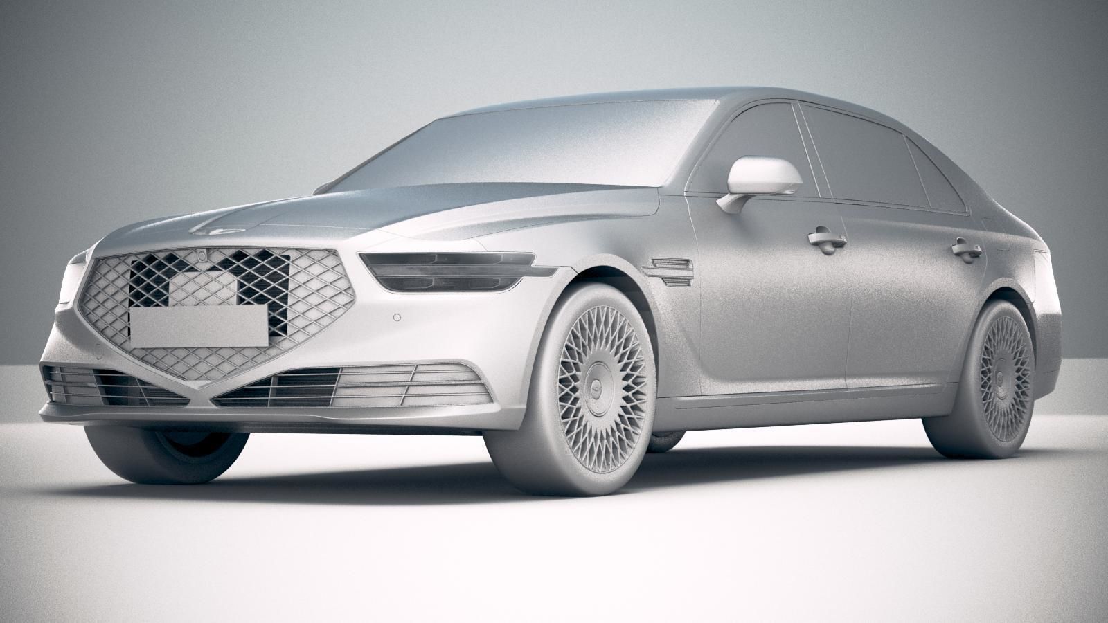 Genesis G90 2020 3D model_22
