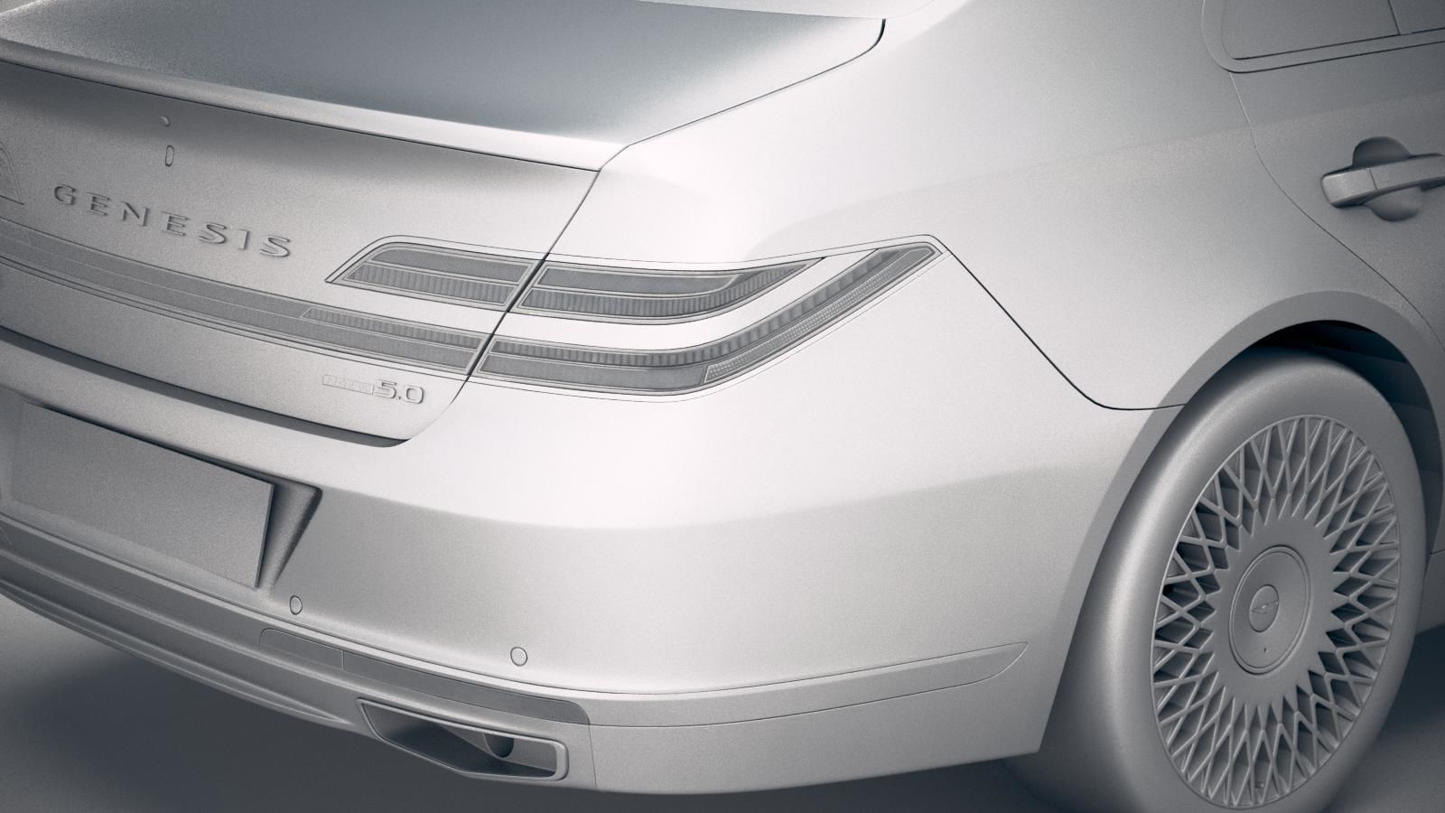 Genesis G90 2020 3D model_19