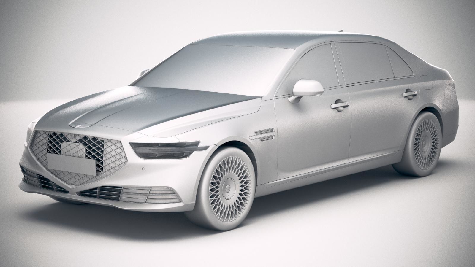 Genesis G90 2020 3D model_17
