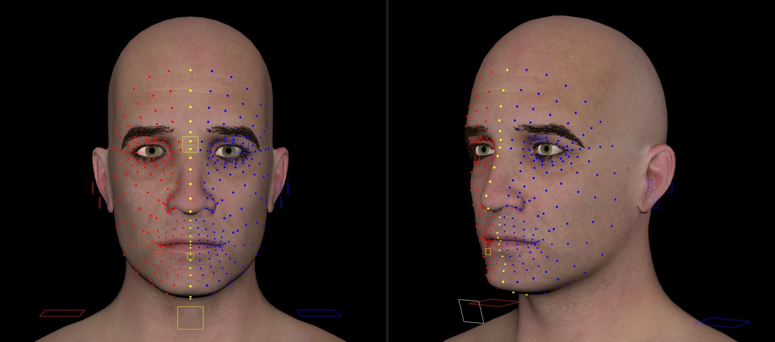 Cinematic Male 001 - Advanced Body - Face Rig - GUI Low-poly 3D model_12