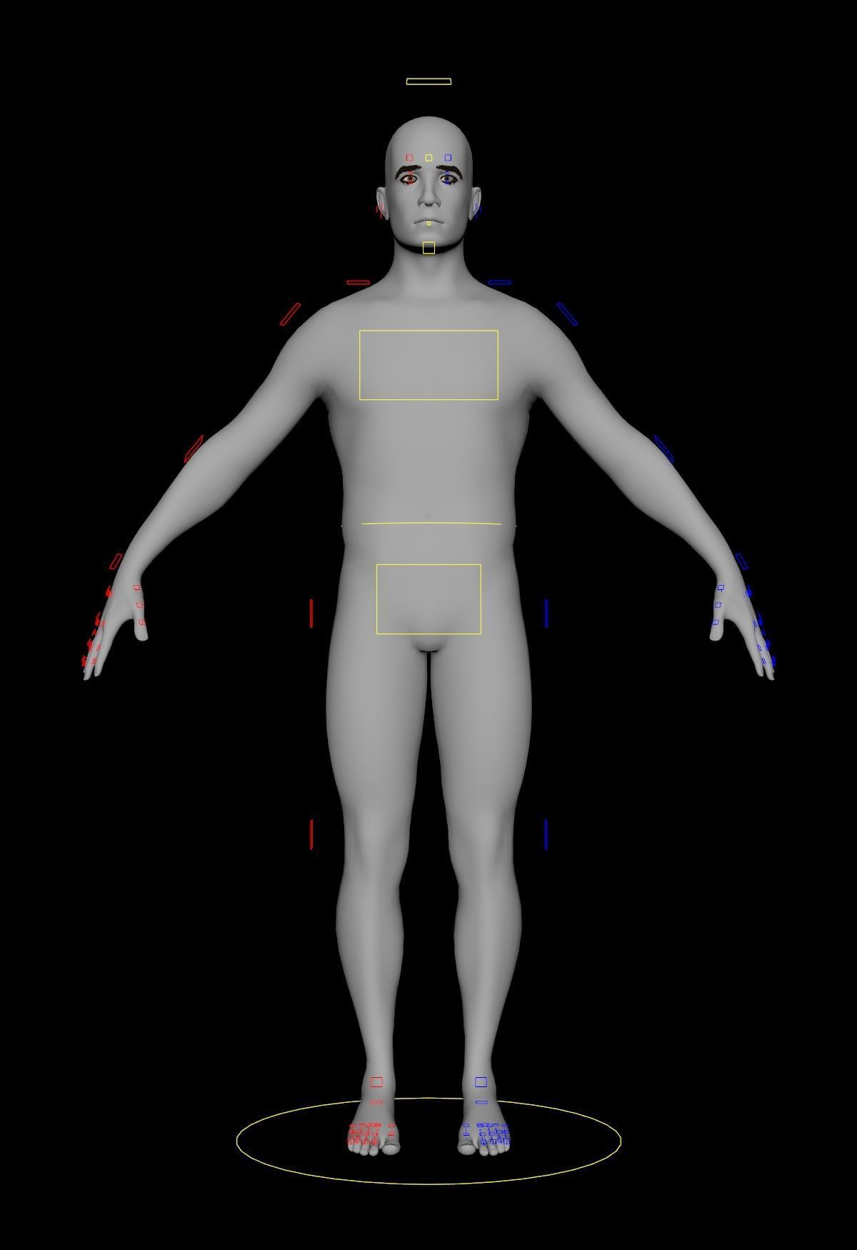 Cinematic Male 001 - Advanced Body - Face Rig - GUI Low-poly 3D model_13