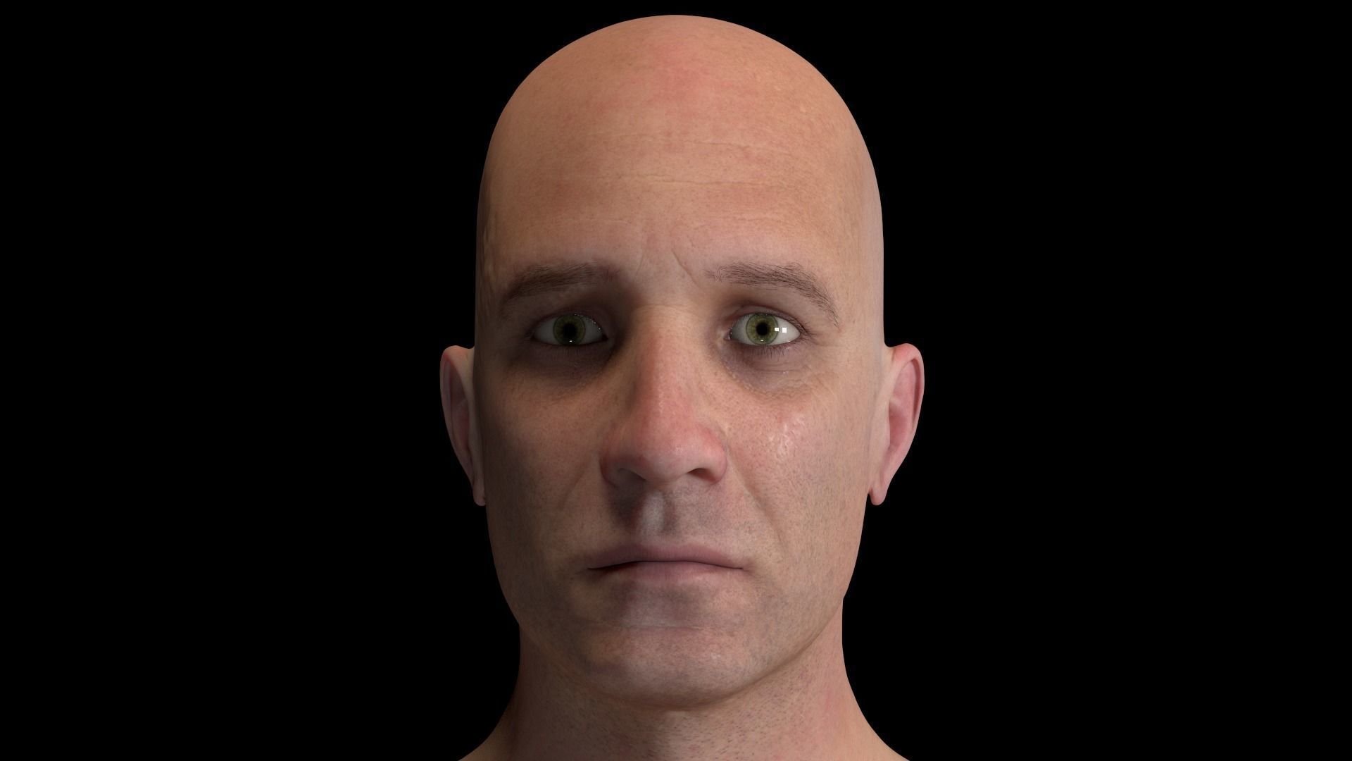 Cinematic Male 001 - Advanced Body - Face Rig - GUI Low-poly 3D model_2