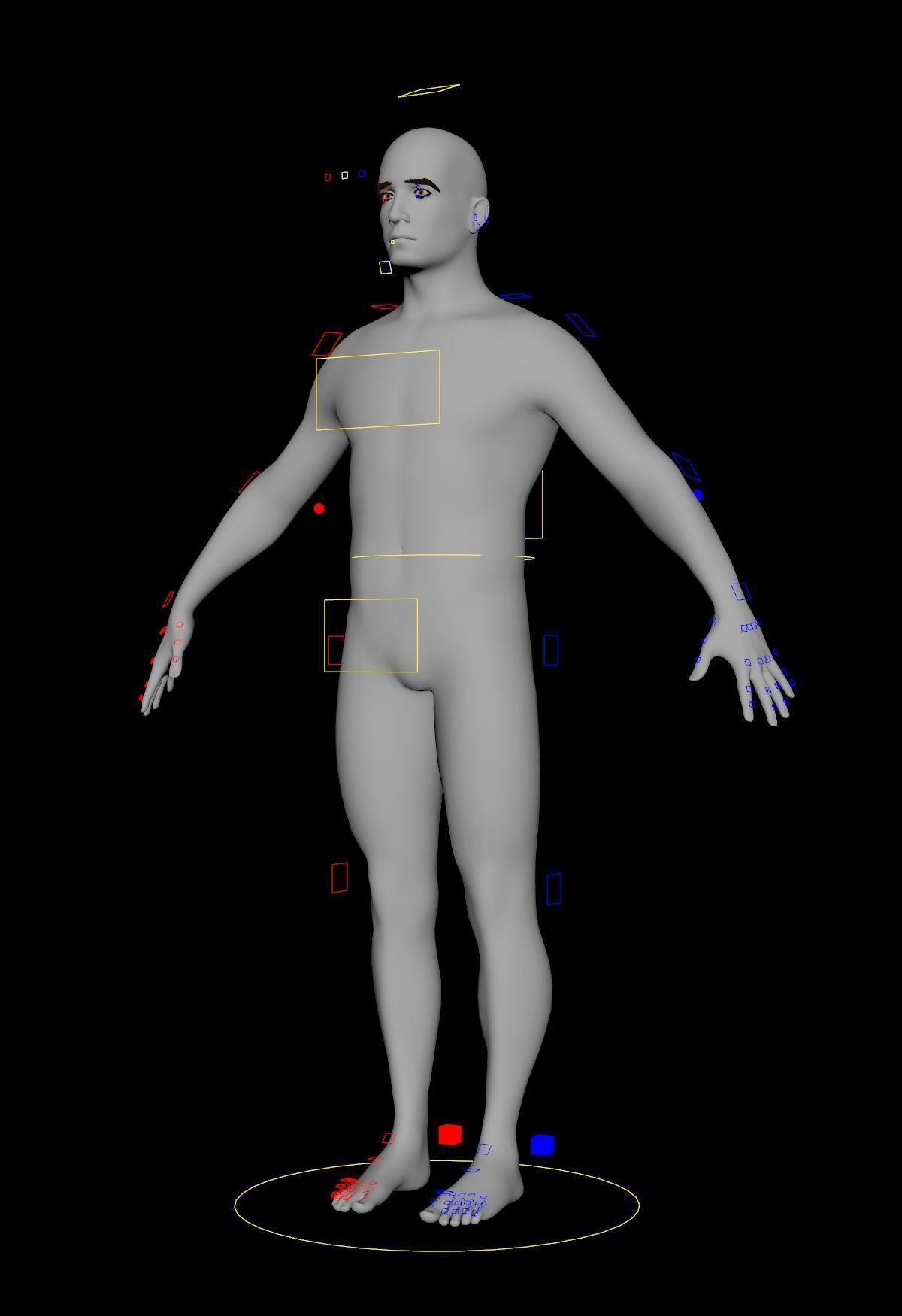 Cinematic Male 001 - Advanced Body - Face Rig - GUI Low-poly 3D model_14