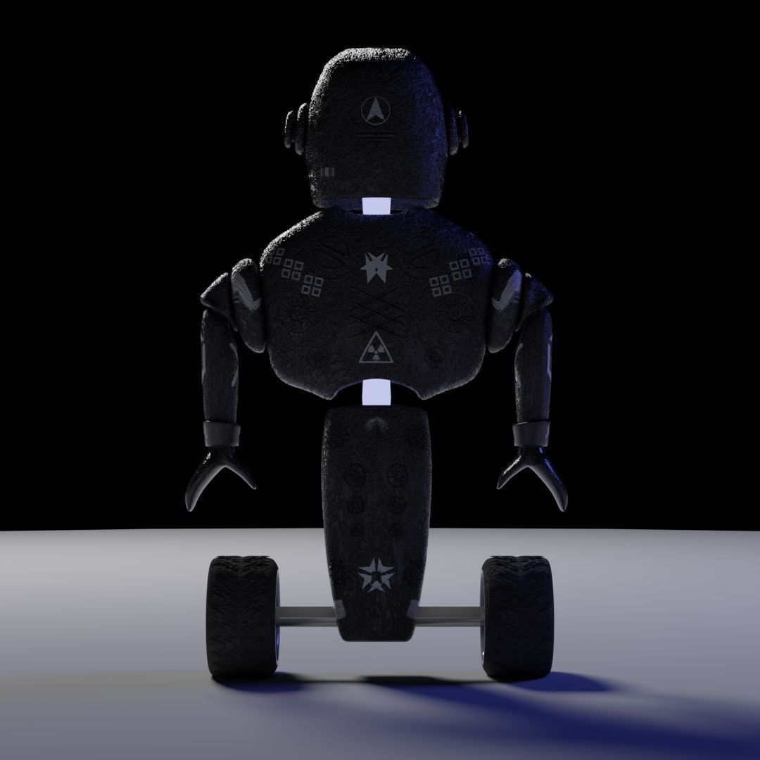 Character - Robot Free low-poly 3D model_4