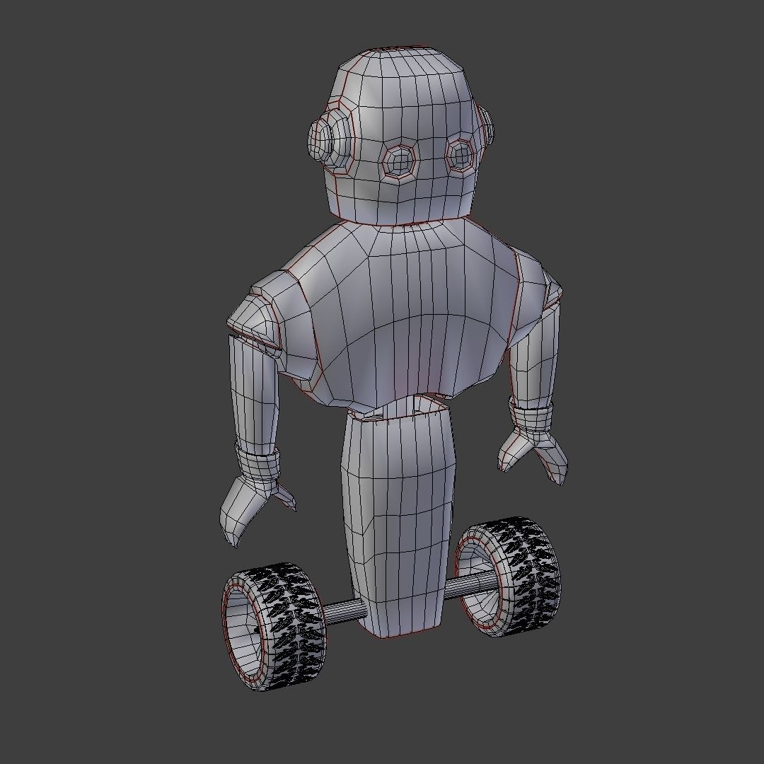 Character - Robot Free low-poly 3D model_5