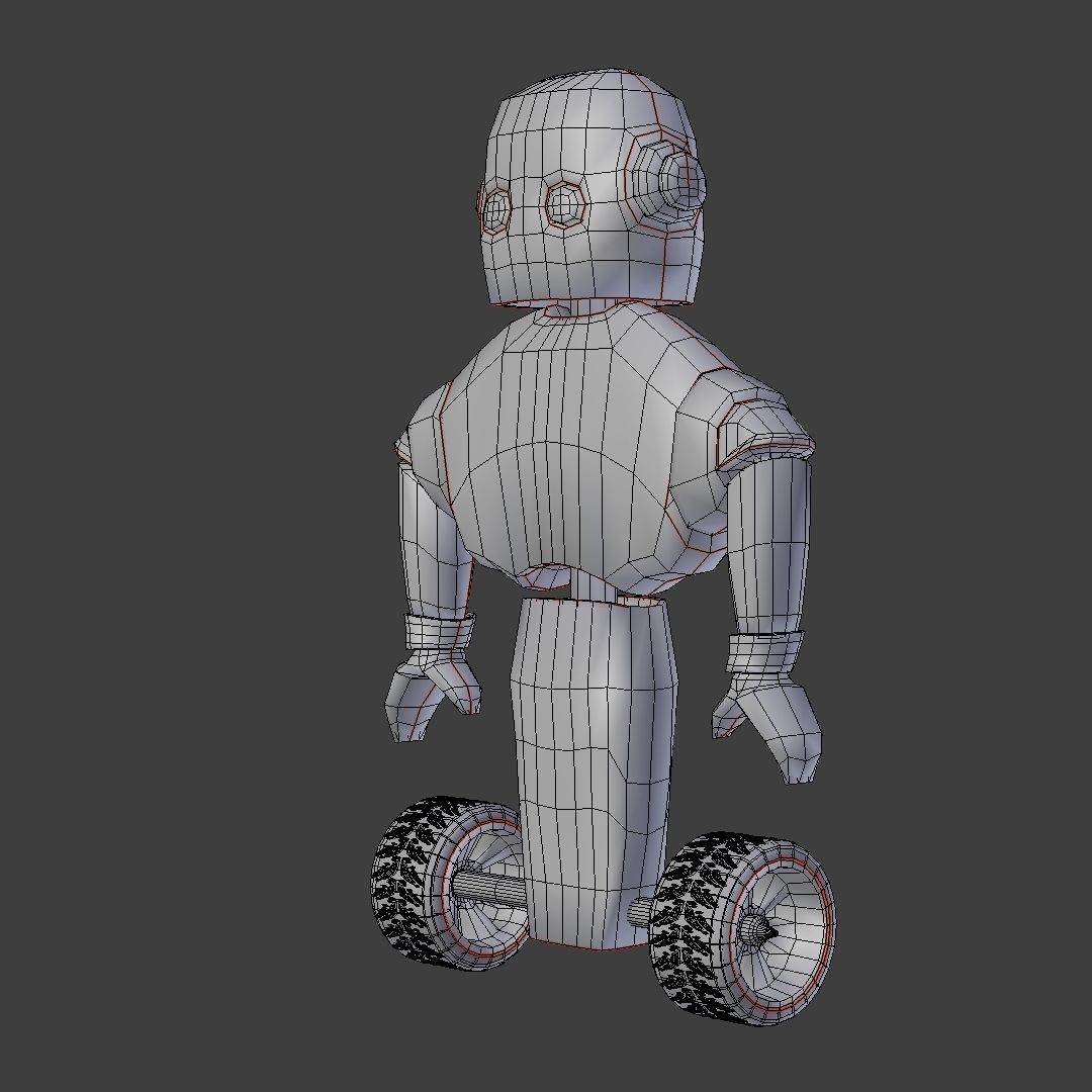 Character - Robot Free low-poly 3D model_6